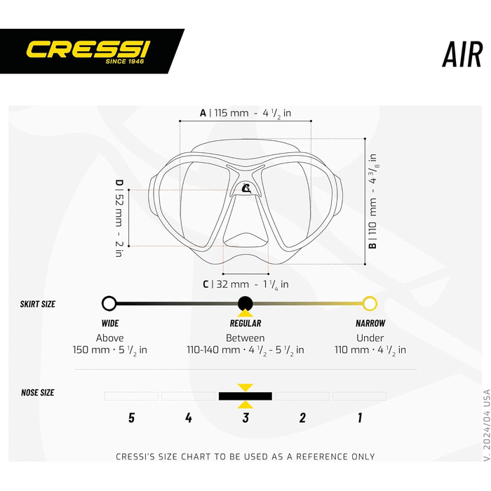 Маска Cressi Air Crystal для дайверів