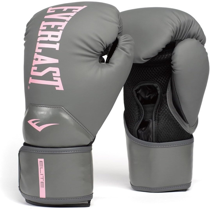 Жіночі боксерські рукавички Everlast Elite Prostyle 396.9 г (14 унцій) Сірий / Рожевий