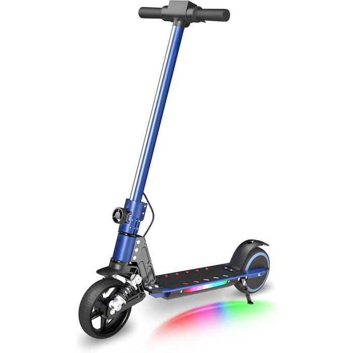 Електросамокат E-RIDES Дитячий Rainbow Light, 8 км, 130 Вт, складаний