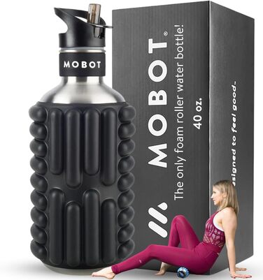 Спортивна пляшка MOBOT BB-Black для дорослих, унісекс, чорна, 1,2 л 1,2 л Чорна