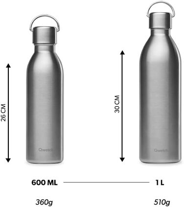 Пляшка ізотермічна QWETCH 1 л - сталь, 24 год холоду/12 год тепла, без BPA