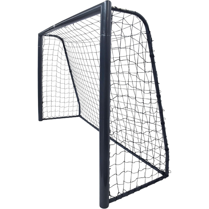 Футбольні ворота AXI Cristiano 180x120 см, антрацит, металеві, для саду, з сіткою та кріпленням до ґрунту, для дітей і дорослих