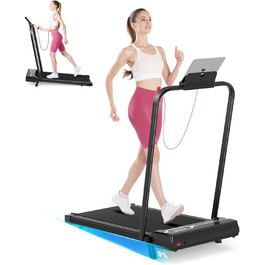 Бігова доріжка Dskeuzeew складана з нахилом 4-в-1, Walking Pad з 5% ухилом для дому
