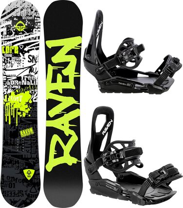 Комплект сноуборду Raven Core Junior кріплення Black 140см S/M