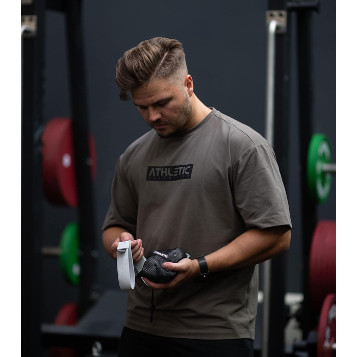 Преміум фітнес-резинки ATHLETIC AESTHETICS з тканини, набір для тренувань з сумкою та відеокурсом, еспандери для чоловіків і жінок, допомога для підтягувань