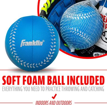 Рукавичка Franklin Sports Teeball Молодіжна Штучна Шкіра Синя 22.9 см