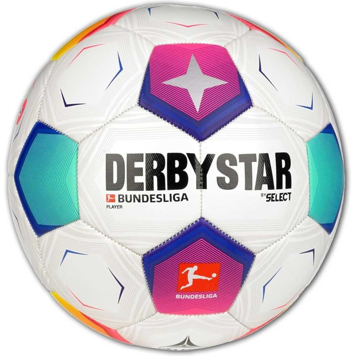 Футбольний тренувальний м'яч Derbystar Bundesliga Player розмір 5 білий