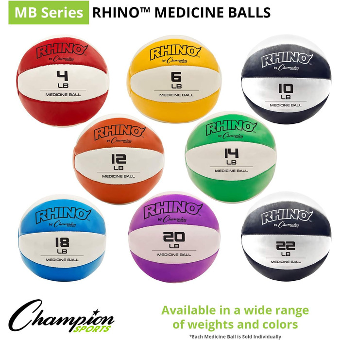 Медичний м'яч Champion Sports зі шкіри