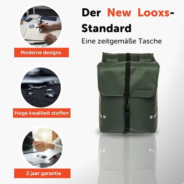 Велосипедна подвійна сумка New Looxs Odense 39 л для багажника