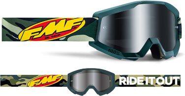 Окуляри FMF Unisex Powercore MX (1 упаковка) (один розмір, камуфляжне дзеркало)