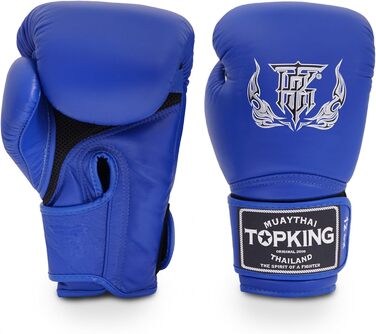 Боксерські рукавички Muay Thai Top King Super Air, сині, 10oz