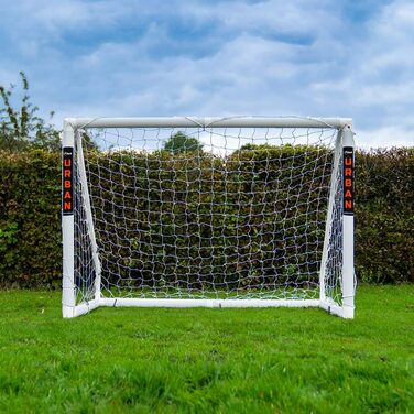Футбольні ворота Football Flick Ultimate всепогодні, uPVC, з УФ-захистом, товщина стійок 70 мм, інтегрована система фіксації, посилені кути, розміри 6x4, 8x4, 8x6, 12x6