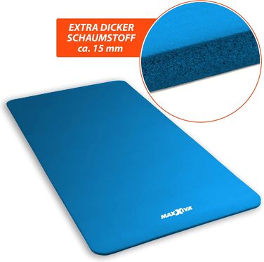 Гімнастичний килимок MAXXIVA 190x60/100x1,5 см, протиковзкий, без фталатів, з ременем для перенесення, для фітнесу, йоги, тренувань, вибір кольору