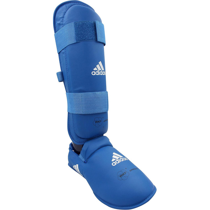 Захист гомілки та стопи Adidas WKF для карате, знімна устілка, XL, синій