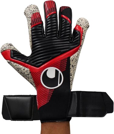 Рукавички Uhlsport Powerline Supergrip Hn (р. 9, чорн/черв/білі)