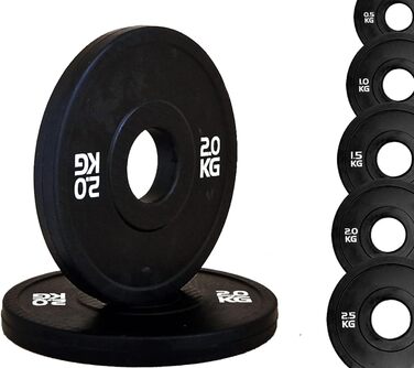 Бампер Micro Ø50 мм Total Black 0,5-2,5 кг (1 х 2 кг) для Gym & Home