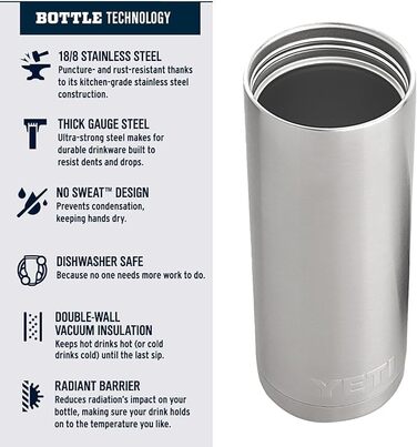 Термос YETI Rambler з кришкою HotShot, білий, 532 мл