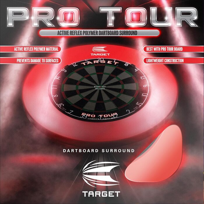 Протектор Target Darts Pro Tour настінний з принтом (червоний)