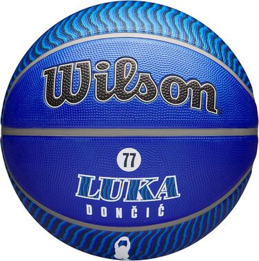 Баскетбол на відкритому повітрі WILSON NBA Player Icon розмір 18-4,9 см і міні-розмір (7, Лука Дончич)