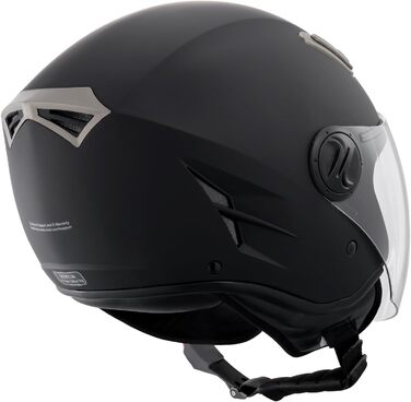 Мотошолом VEVOR 3/4 обличчя, розмір S (55-56 см), AB-пластик, Bluetooth, знімний візор, DOT, для дорослих та підлітків