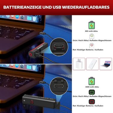 Світлодіодний набір велосипедних фар StVZO з USB акумулятором, передня і задня фара, велосипедне світло для дітей і дорослих, яскравість 1000 лм