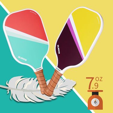 Набір для піклболу OLANNY: 4 фібергласові ракетки, 6 м'ячів, сумка, подарунок для чоловіків, жінок, новачків