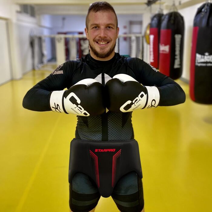 Захист паху Starpro для MMA, боксу, кікбоксингу, тайського боксу, тхеквондо, карате, спарингу, чоловічий протектор, чорний