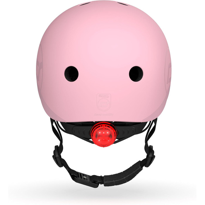 Дитячий шолом Scoot and Ride з регульованими ремінцями, матовий, розміри S/M, LED-світло, м'яка флісова підкладка