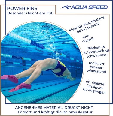 Ласти Aqua Speed Oceanic Onyx для дорослих і дітей, короткі, чорні