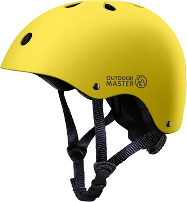 Дитячий велосипедний шолом OutdoorMaster, регульований, для скейтборду, самокату, баланс-байка, знімні підкладки