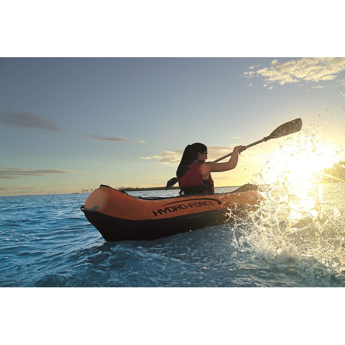 Надувний каяк Bestway Hydro-Force Ventura для 2 осіб, 330x94x48 см, з веслом