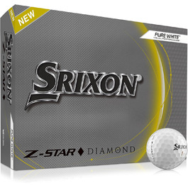 М'ячі для гольфу Srixon Z-Star Diamond 2, білі, унісекс, один розмір