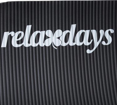 Килимок для йоги Relaxdays 1 см, чорний, з ременем, для фітнесу, пілатесу та гімнастики, 60x180 см, амортизаційний