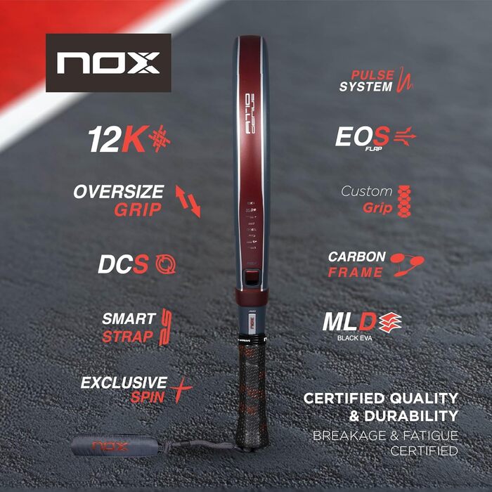 Ракетка Nox AT10 Genius 12k Agustin Tapia Padel 360-375г