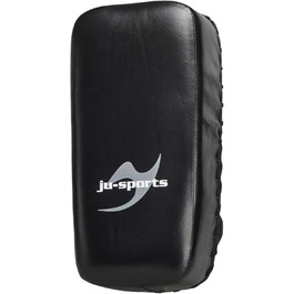 Лапа для ударів Ju-Sports з натуральної шкіри, 41x21x12,5 см, для кікбоксингу, Муай Тай, тренувальна, з 2 липучками
