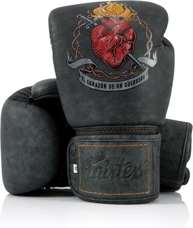 Боксерські рукавички Fairtex Heart of a Warrior преміум-класу з муай-тай, обмежена серія 12 унцій