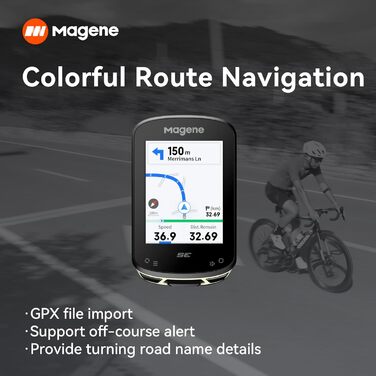 Велокомп'ютер Magene C506SE, кольоровий дисплей 2.4', GPS, WiFi, Bluetooth