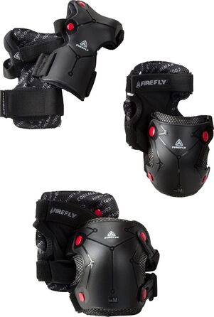 Захисний набір FIREFLY Proline M чорний/червоний для спорту