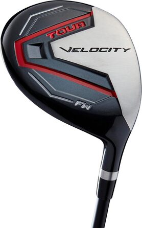 Набір ключок для гольфу WILSON Tour Velocity, 11 шт, чорний/червоний