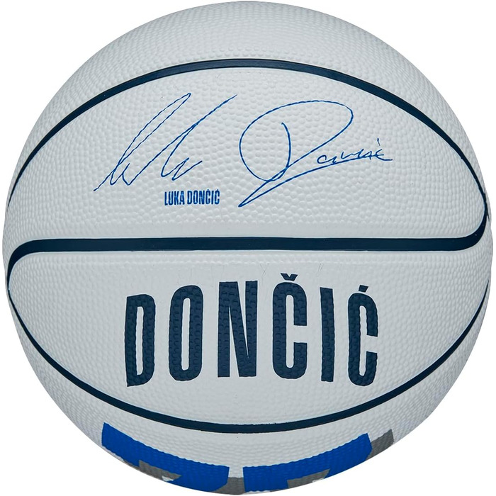 Баскетбол на відкритому повітрі WILSON NBA Player Icon розмір 7 74,9 см і міні-розмір (3, Лука Дончич)