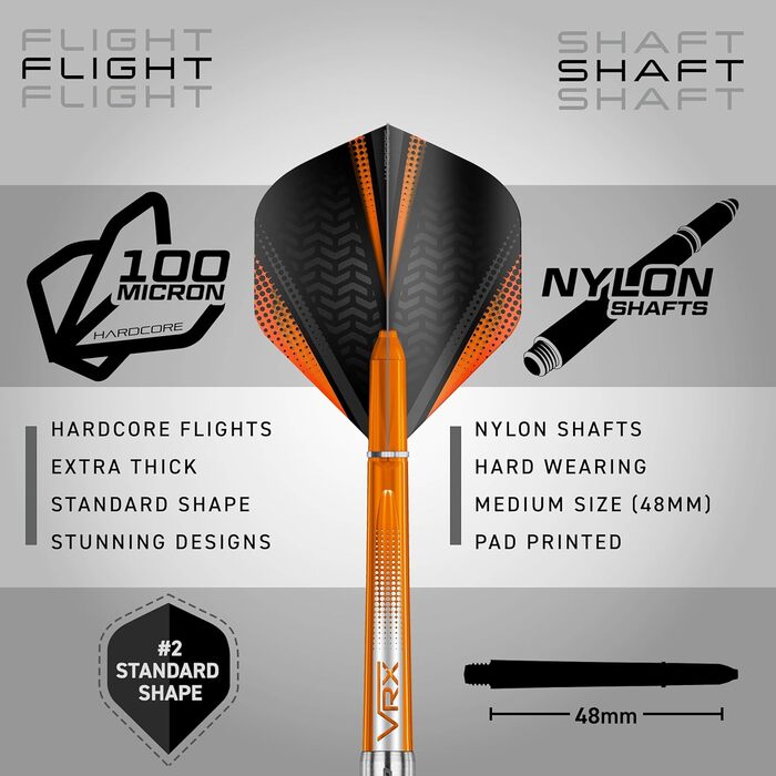 Дротики для дартсу Red Dragon Amberjack 1 Softip 18 г з оперенням та стрижнями, професійний набір