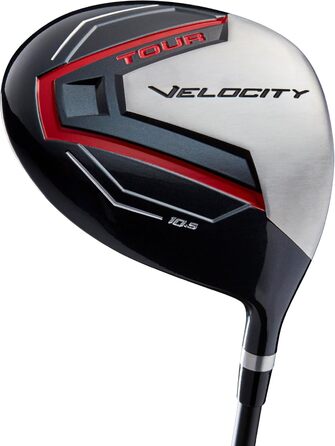 Набір ключок для гольфу WILSON Tour Velocity, 11 шт, чорний/червоний