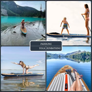 Надувна SUP-дошка 15,2 см з аксесуарами: рюкзак, весло, плавці, ручний насос, протиковзке покриття, преміум якість