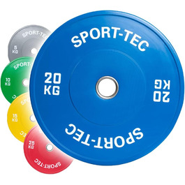 Бампер Sport-Tec Olympia, 5-25 кг, Ø 50 мм (20 кг, синій)