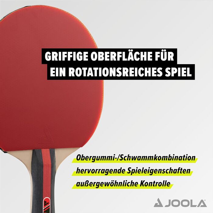 Набір для настільного тенісу JOOLA Rosskopf 2 ракетки для настільного тенісу 3 м'ячі для настільного тенісу 40мм, червоний/чорний, 5 шт. (одиночний)