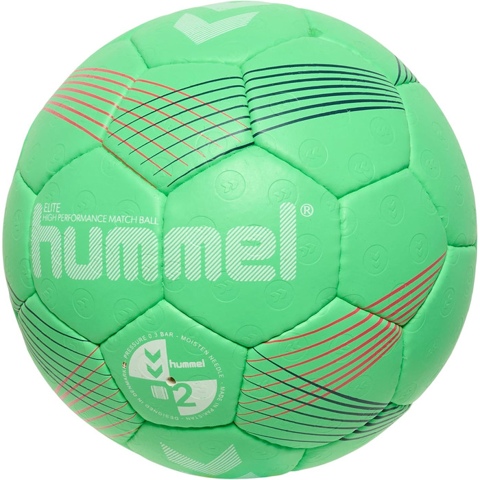 Гандбольний м'яч hummel Elite Hb дорослий розмір (3, ЗЕЛЕНИЙ/БІЛИЙ/ЧЕРВОНИЙ)