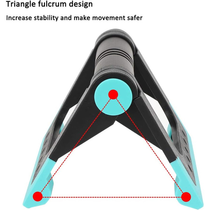 Складна підставка для віджимання JULYKAI, багатофункціональні ручки для віджимань з нержавіючої сталі з 2 частин з нековзною пінопластовою ручкою та накладкою TPR для фітнесу в тренажерному залі