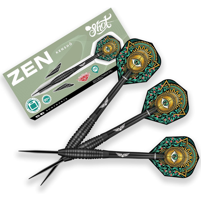 Наконечники Darts Zen Kensho 90, вольфрам, 23 г, Нова Зеландія