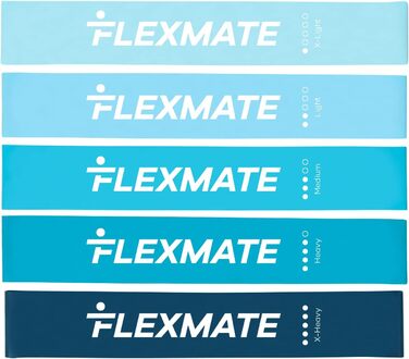 Стрічки опору Flexmate, 5 рівнів, латекс, з інструкцією