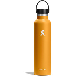 Термобутилка Hydro Flask 709 мл, вакуумна, сталева, з кришкою Flex, порошкове покриття, стандартна горловина, колір Fossil